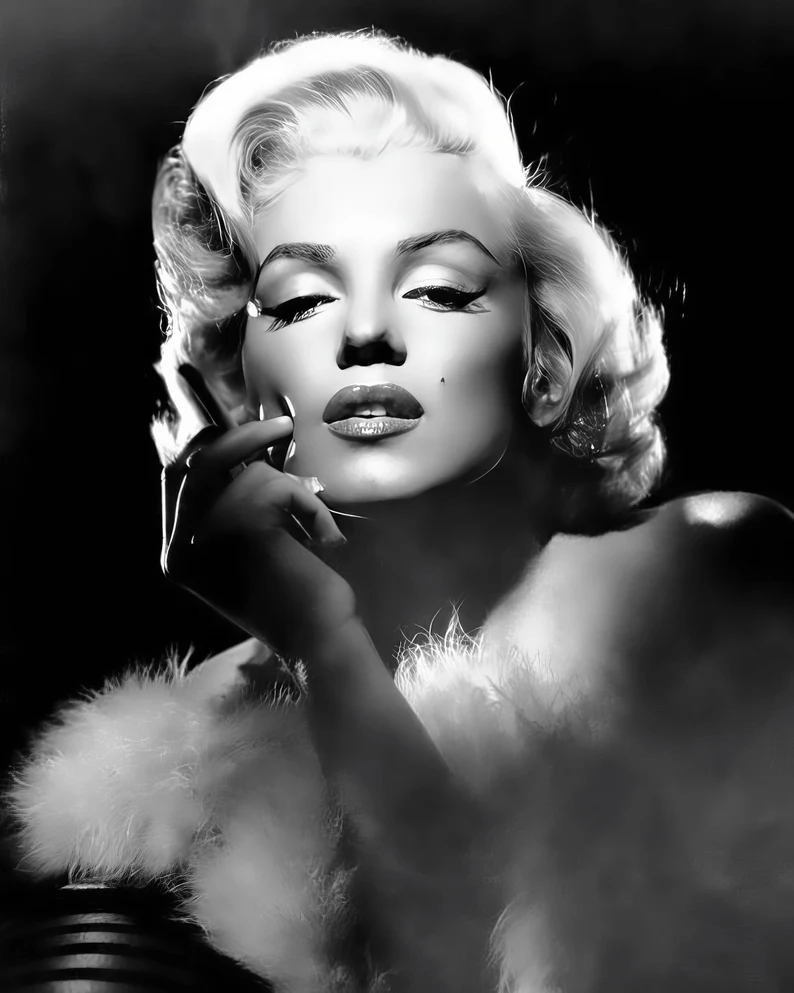 Gallery wall with art prints